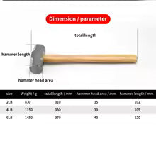Vedklyv - WOOD CRACKER inkl. Slägga